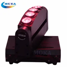 4 шт./лот кейс с 4в1 RGBW 5x10 Вт светодиодный движущийся головной свет 5 глаз светодиодный прожектор DMX-512 сценический световой эффект