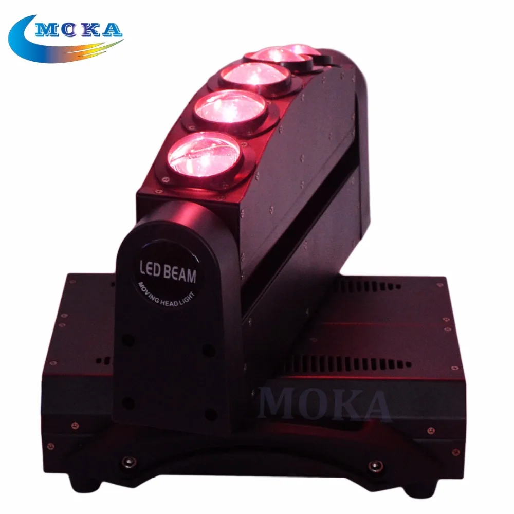 

4pcs/lot Flight Case with 4in1 RGBW 5x10w LED Moving Head Light 5 Eyes LED beam light DMX-512 Stage Lighting Effect lights