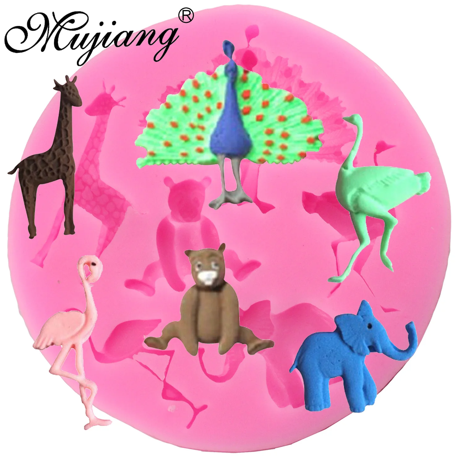 Mujiang 3D собак силиконовые помадные формы для мыла. Глины конфеты шоколад|silicone