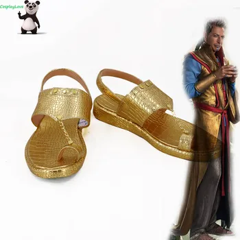 

Marvel Thor 3 : Ragnarok Grandmaster Golden Cosplay Shoes Long Boots Custom Made CosplayLove