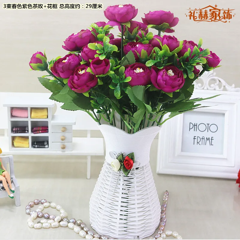 

flower simulation suite rose decorative flower floral silk flower ornaments put the living room coffee table table