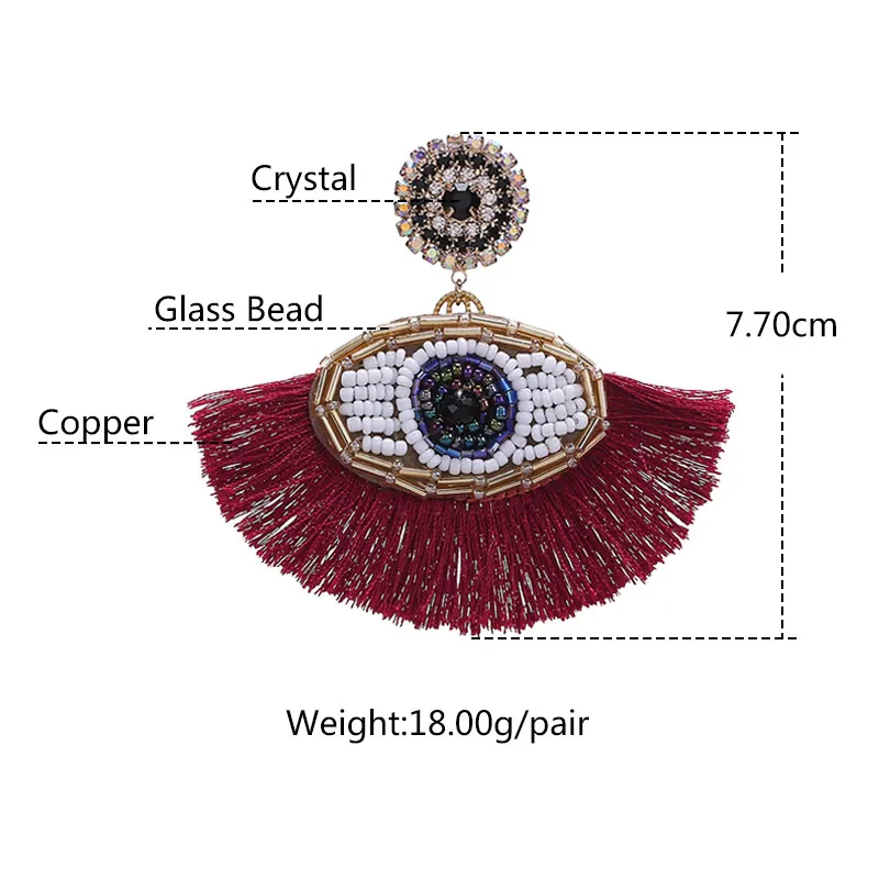 earrings statement earrings bohemian pendientes drop earrings tassel earrings (7)