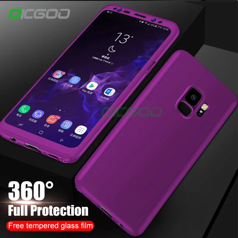 

OCIGOO Luxury 360 Degree Full Cover Phone Case For Samsung Galaxy S9 S8 Plus Shockproof Cases For Samsung Note 8 S7 Edge S9 Case