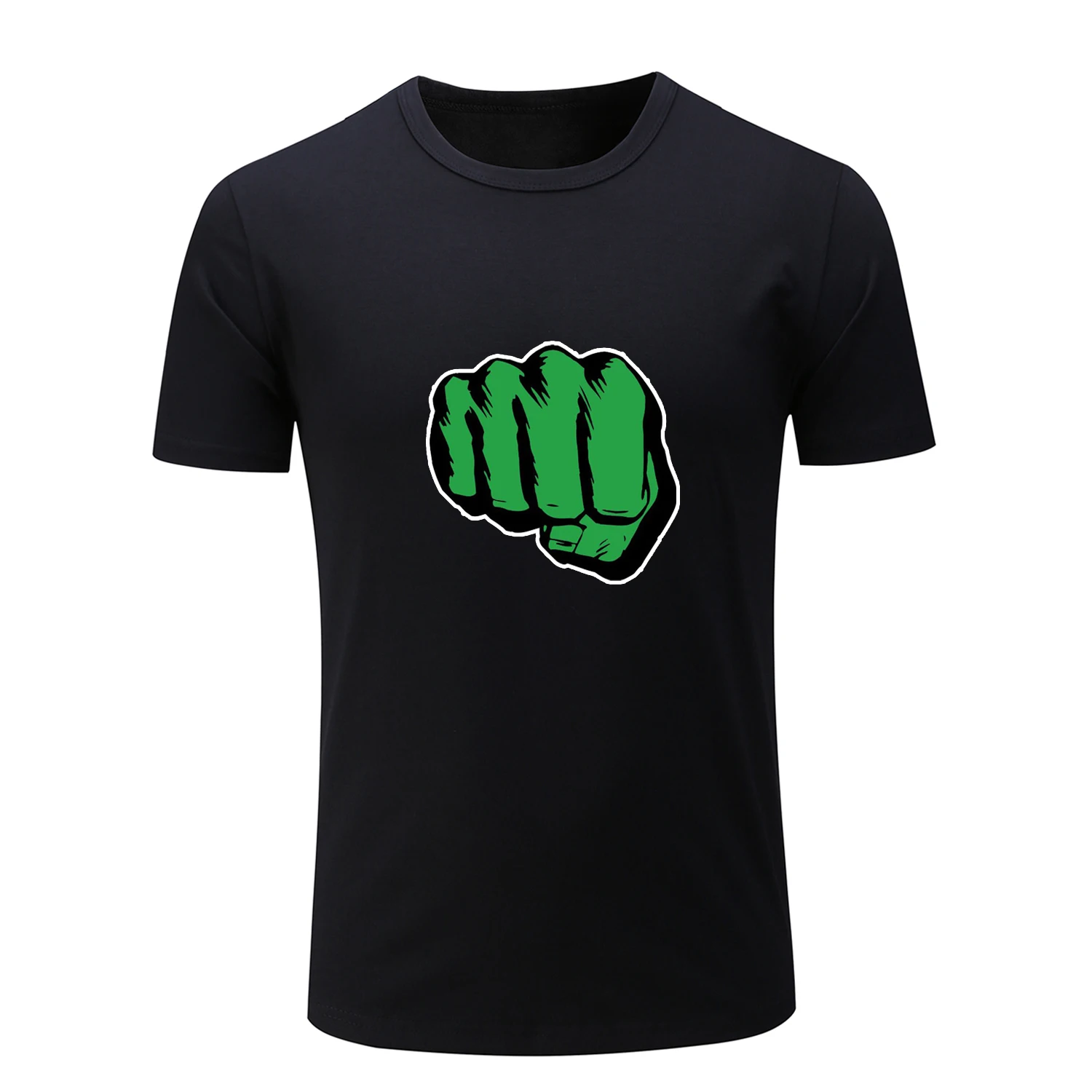 Kaus Lucu Lengan Pendek Hulk Fist Pria 