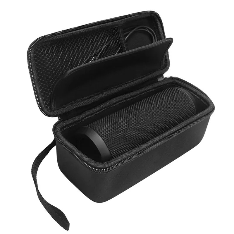 Портативный Путешествия Box Дело для JBL Flip 3 4 Молния защитная ЕВА чехол для JBL Flip4 Bluetooth Динамик - Цвет: Черный