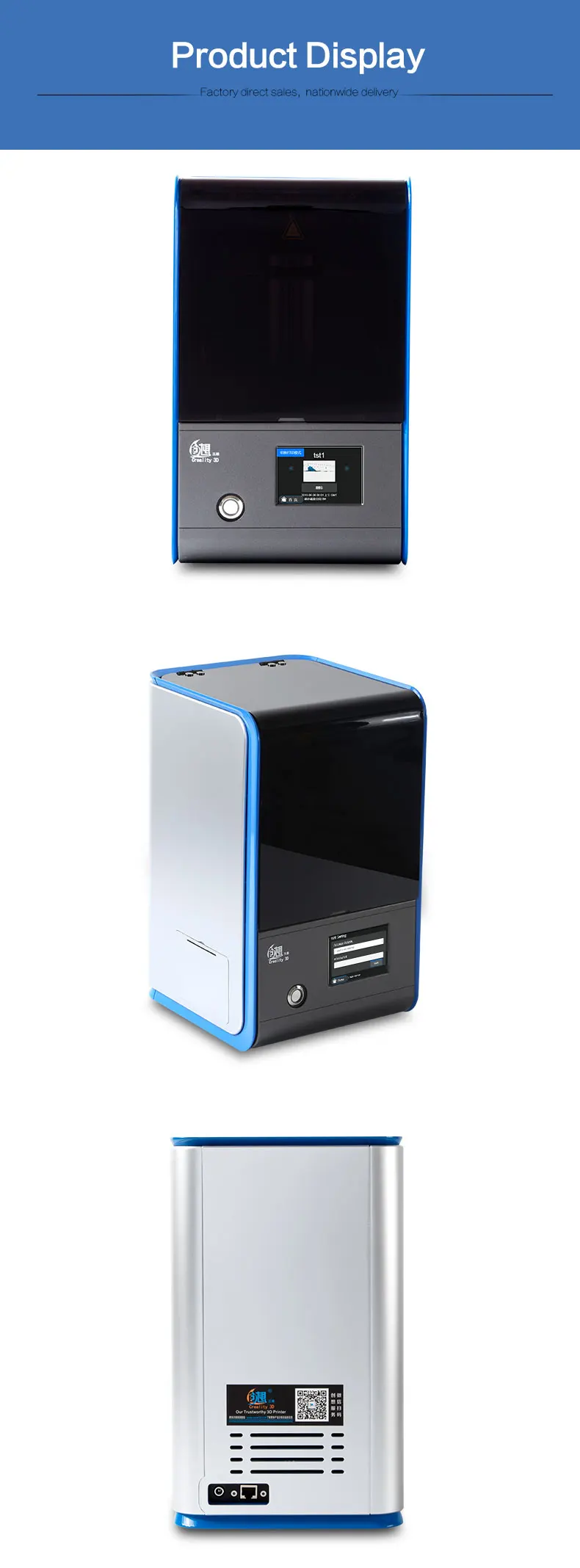Creality Photon UV lcd 3d принтер, собранный инновационный с автономным объемом печати 120-70-120мм для ювелирных изделий, стоматологических, дизайнерских