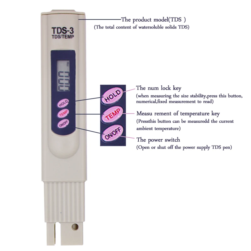 PH TDS метр тест er портативная ручка цифровой 0,01 Высокоточный фильтр для измерения качества воды тест чистоты инструмент скидка 30