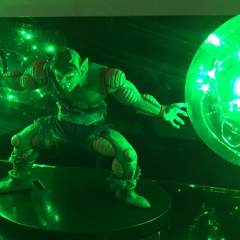 Dragon Ball Z пикколо зеленая LED лампа игрушки аниме светодиодный световая фигура в