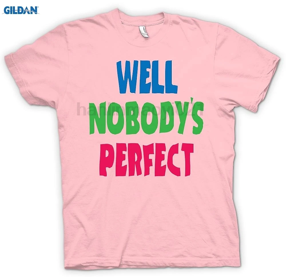 Мужская Футболка GILDAN-Well Nobodys Perect-Some Like It Hot | одежда