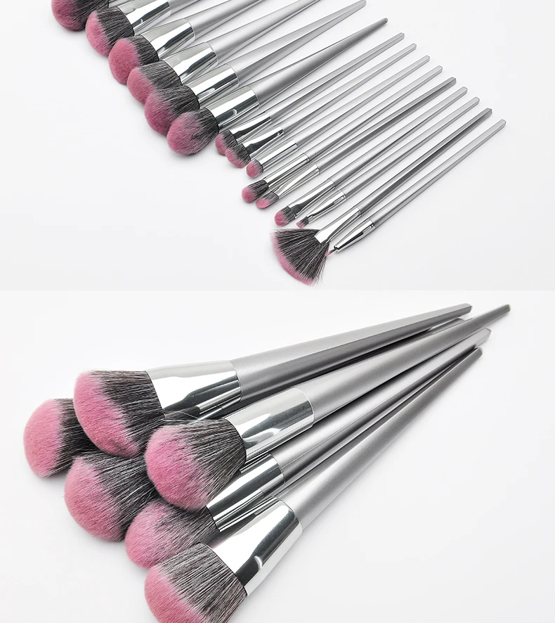 MSQ роскошные 15 шт Pro кисти для макияжа Набор Фонд Eye Liner контур Make Up Brush Наборы градиент синтетические волосы смола ручка