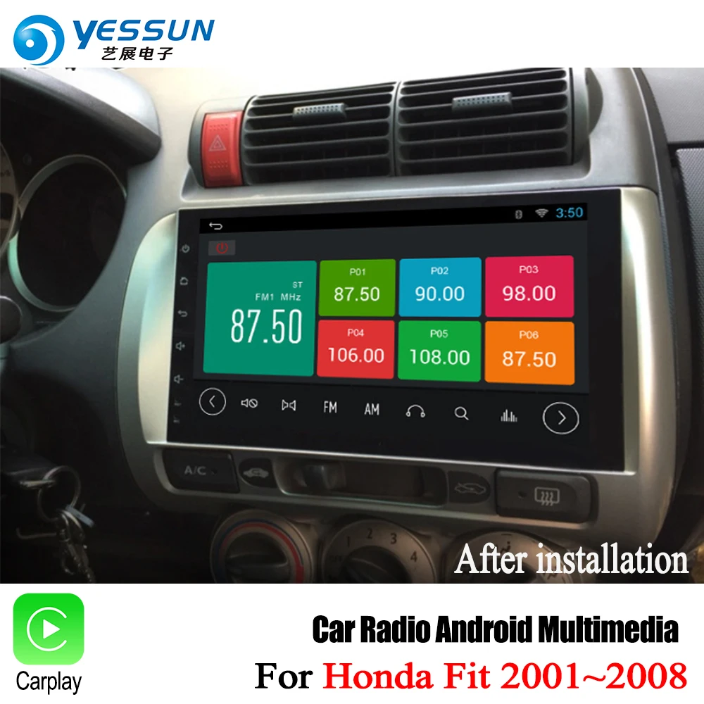 YESSUN For Honda Fit 2001~2008 Car Android Carplay GPS Navi maps Navigation Player Radio Stereo no CD DVD BT HD Screen