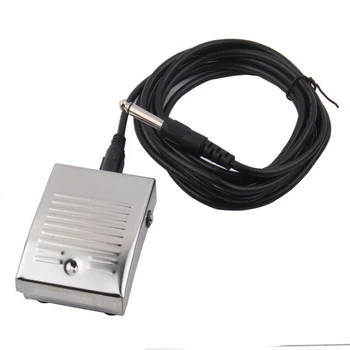 

New Hot Foot Pedal Stainless Steel Skull Switch Foot Pedal with Clip Cord Tattoo Machine