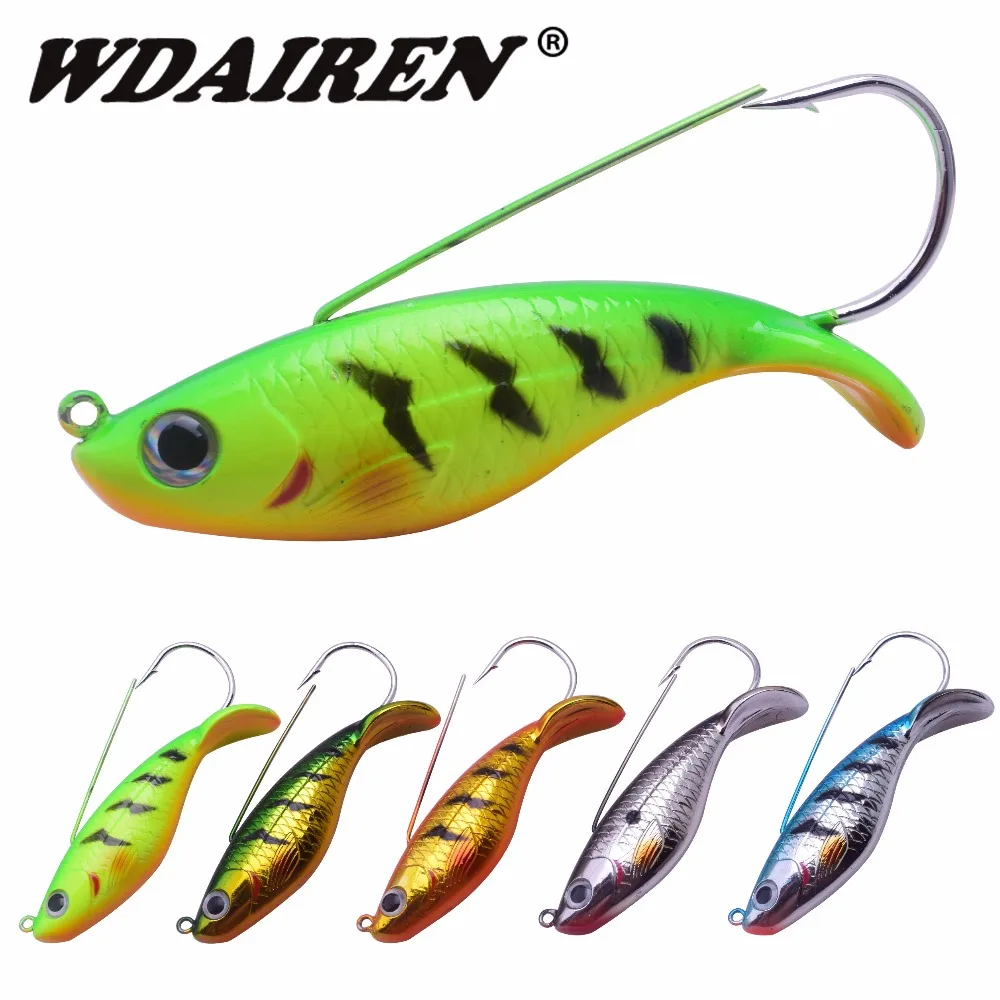 Fishing Lure 8.5cm 21.5g Anti-hang grass hook Winter Ice Fishing Jig Bait HookCN