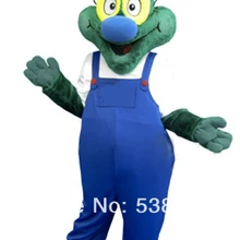 Профессиональный изготовленный на заказ синий плащ зеленый дракон Динозавр талисман костюм символ «Герой мультфильма» костюм маскота SW470