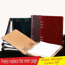 Школьный офисный А5 А4 В5 А6 блокнот в твердом переплете, Журнал Подарки для учеников, черный винный зеленый синий кофе дать ручку