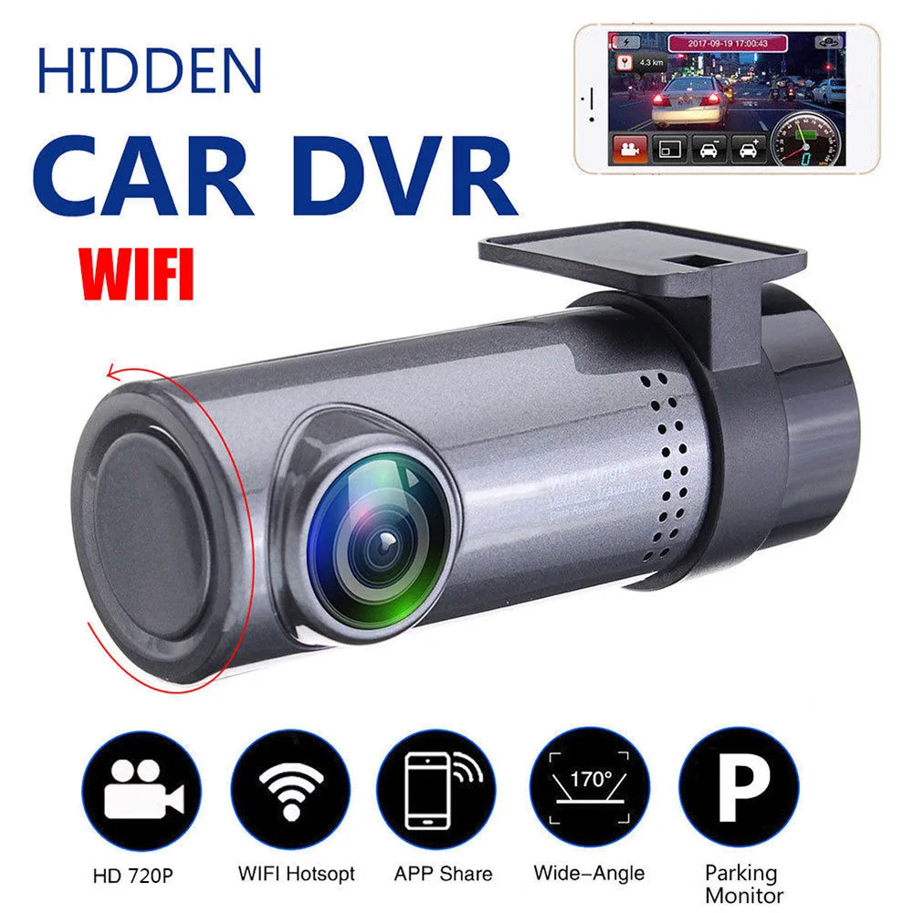 

Mini 1080P Dash Cam Car DVR Vehicle Mounted Recorder HD Night Vision USB Car Monitoring Hidden Smart Wifi Car DVR Tachograph