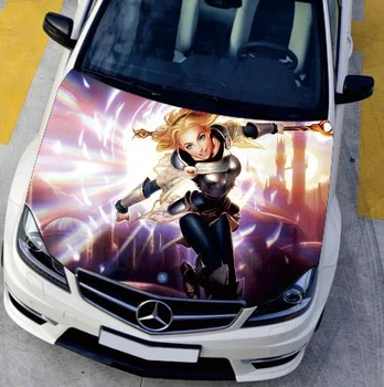 

Customizable 3D Car Hood Sticker Styling Decal Racing Stickers Vamouflage Vinyl Anime Advertising Sticker Paint Protection Film