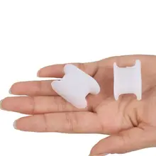 10 шт./лот, мягкие силиконовые разделители пальцев ног, разделитель, выпрямитель, корректор вальгусной деформации стопы, инструмент для облегчения боли