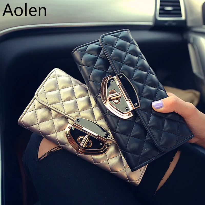 

Aolen Wallet Women Luxury Brand Famous Designer Purse Zipper Ladies Leathers 2016 Short Wallets Womens And Purses Design High