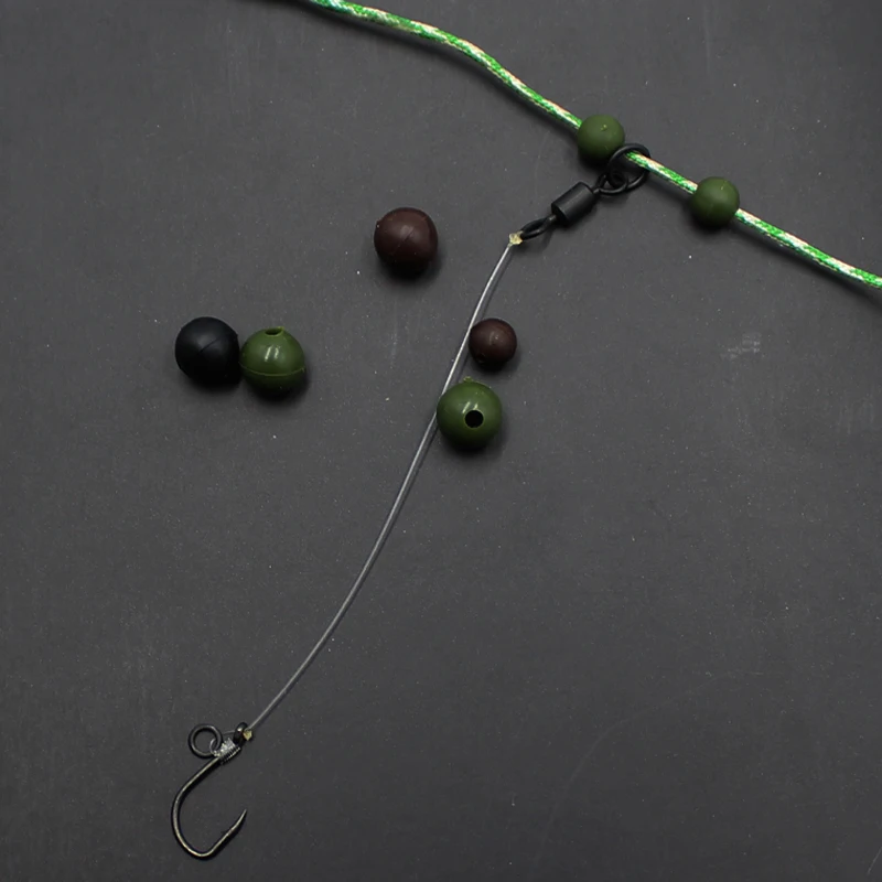 thumbnail image 2 of Alomejor Rubber Shock Beads, Resistant To Extrusion Carp Fishing Rig 2 of 13