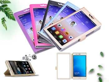 

Hot sale! For HomTom S 9 Plus Case TOP Quality phone bag flip PU Leather Cover With View window For HomTom S9 Plus