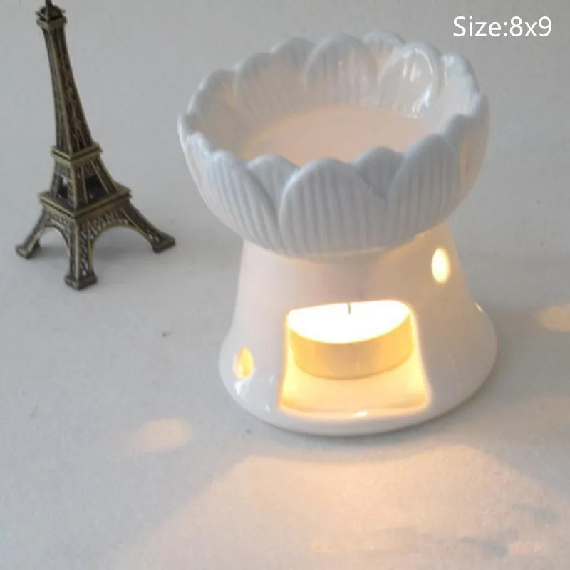 Мини любовь сердце керамическая ароматическая лампа колючая подставка для свечи Эфирная топка для эфирных масел домашнего интерьера украшения E