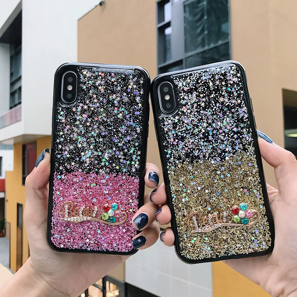 KUKE diamond beauty блестящий чехол для телефона iPhone X 8 7 6S 6 Plus милый Модный мягкая задняя
