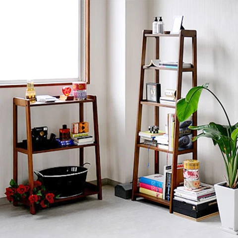 Creatief ladder rekken houten vloer meervoudige rack ikea boekenkast ... Creatief ladder rekken houten vloer meervoudige rack ikea boekenkast ...