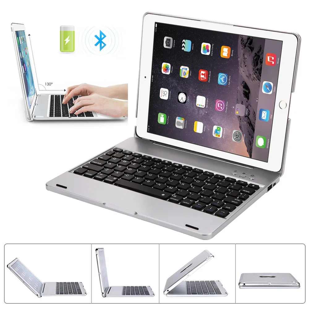 

Wireless Bluetooth Keyboard Case For Apple ipad 2/3/4 Tablet Cover ABS Plastic Lightweight Case 2800mAh Protect Keyboard Cover