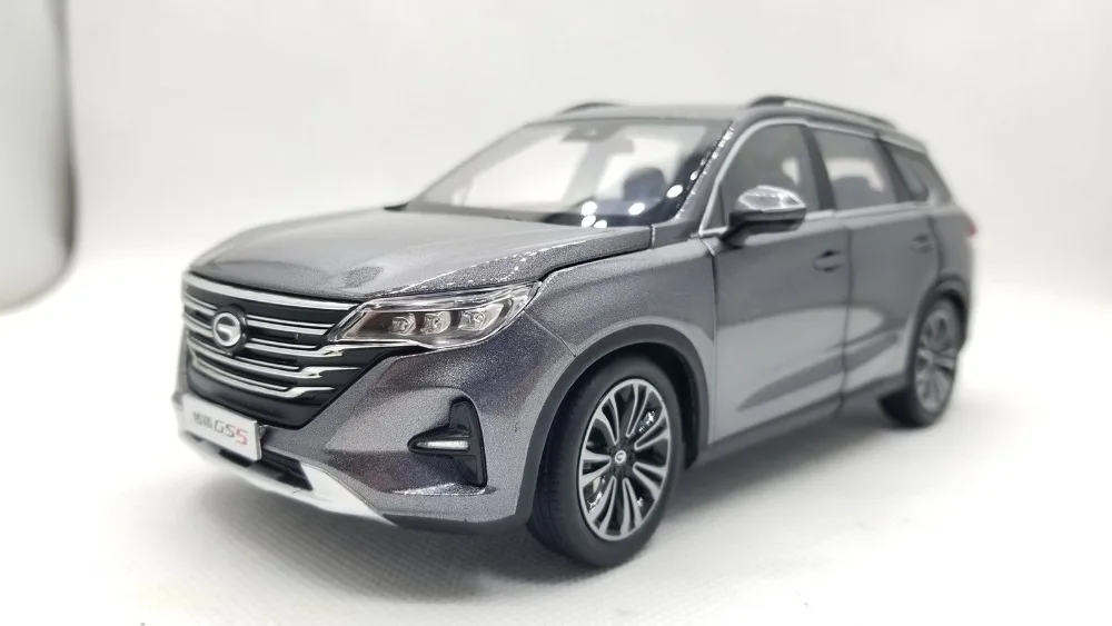 

1:24 Diecast Model for GAC Trumpchi GS5 2018 Gray SUV Alloy Toy Car Miniature Collection Guangqi Chuangqi