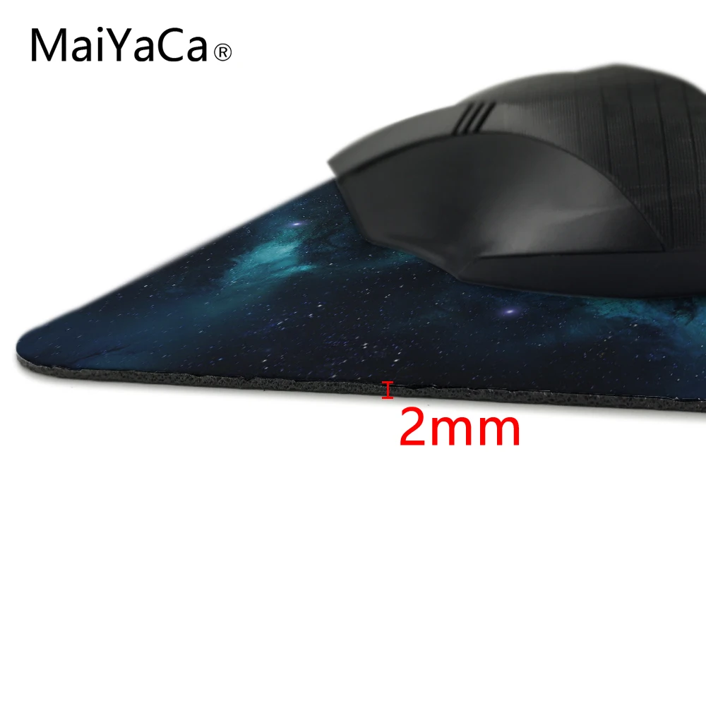 Космические звезды туманности космический арт обои Противоскользящий коврик для мыши 180x220x2 мм и 250x290x2 мм коврик классный дизайн коврик для мыши