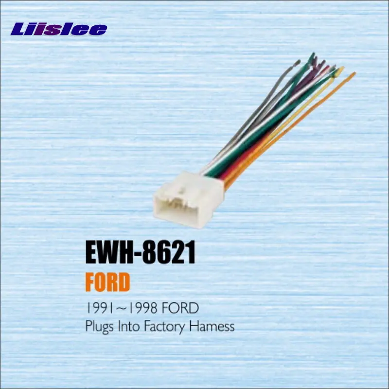 

Plugs Into Factory Harness For Ford 1991~1998 - Radio Power Wire Adapter / Aftermarket Stereo Cable / Male DIN To ISO