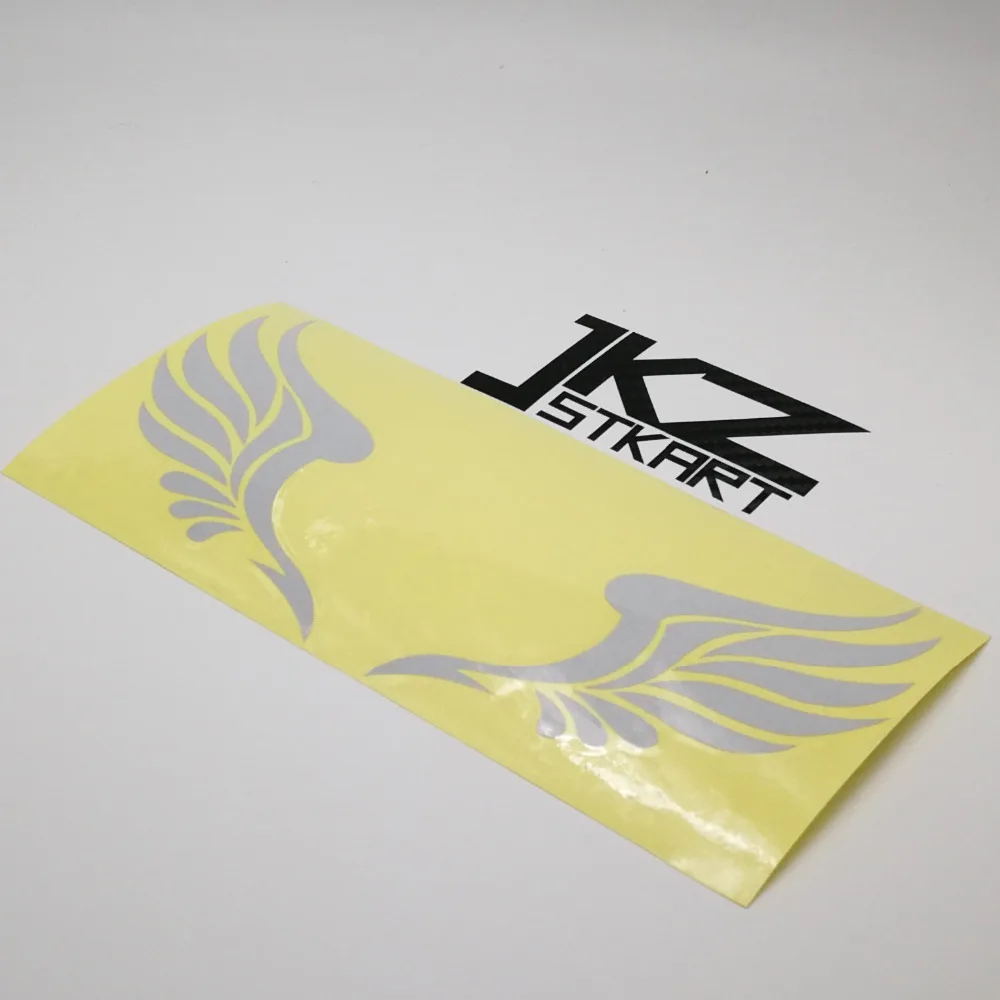 

JKZ STKART Vinyl Die Cut Car Sticker Decals A Pair of Wing 18 x 8.7 cm for Motor Bike Truck Helmet Decorated Stickers
