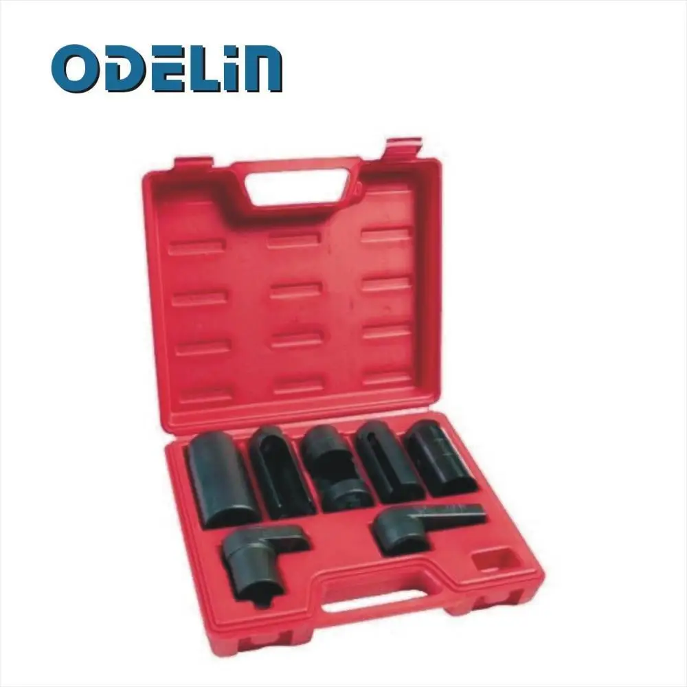

7 Pc Oxygen Sensor And Sending Unit Socket Set Tool Wrench Oil Thermal Switch