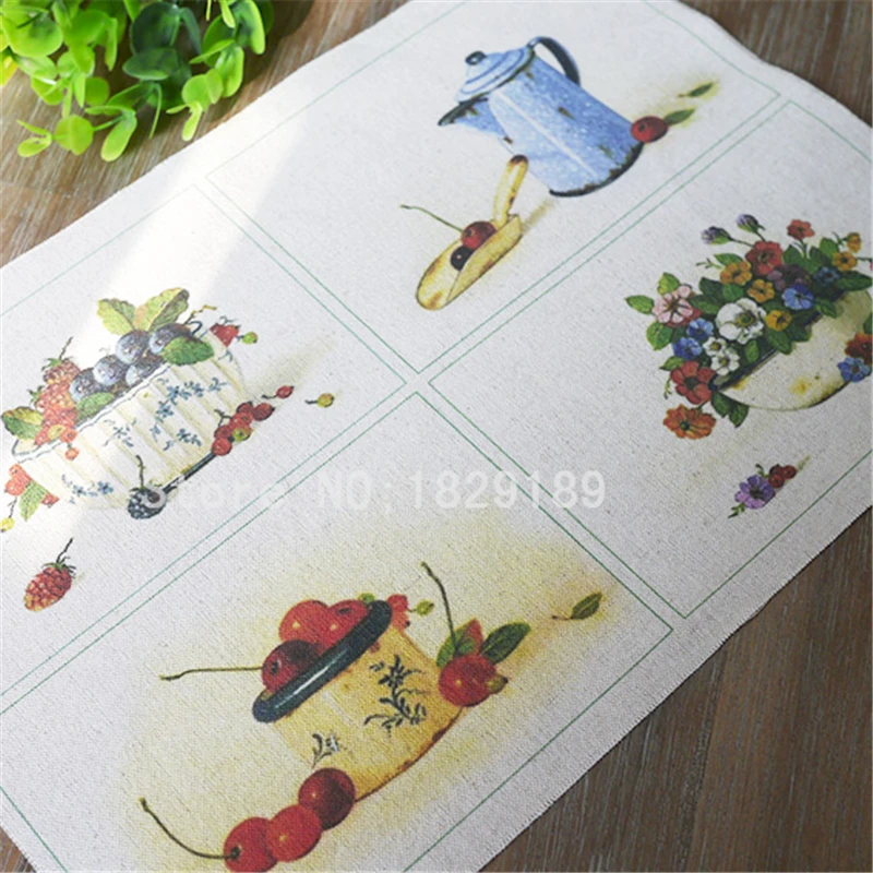 High quality Retro Enamel Series Hand Dyed Cotton Linen Fabric For Diy Sewing Patchwork Cloth Bags Decorative Painting | Дом и сад