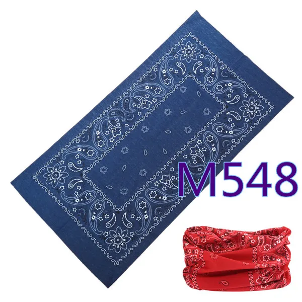 M541-560, модный трубчатый хиджаб, камуфляжная бандана, шарф, бесшовная бандана для шеи, стандартный размер 48*25 см, Мужская бандана - Цвет: M548