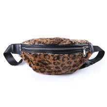 Осенне-зимний Стиль поясная сумка качество Leopard грива кожа Bananka отдыха и путешествий поясная сумка Для женщин Торговый живота группа поясная сумка