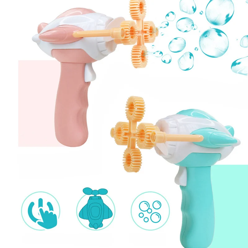 

Eva2king Hot 1pcs Airplane Summer Funny Magic Bubble Blower Machine Bubble Maker Kids Outdoor Toys for girls boys children Gifts