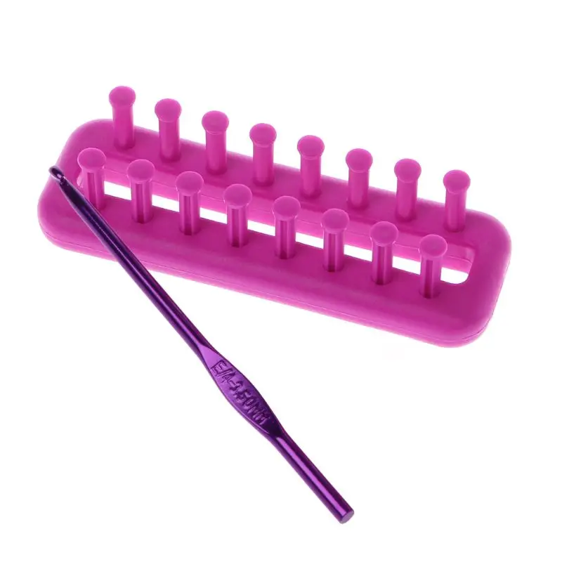 Rectangle Scarf Knitting Loom Kit Set Sewing Needle Scarves DIY Craft