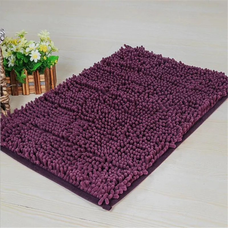 1Pcs Fashion Non-slip Mat Microfiber chenille bath mat rugs and carpets for living room bedroom floor mats bathroom door mat