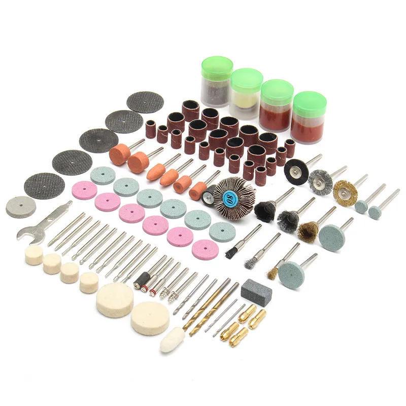 

Doersupp 142pcs Electric Grinder Rotary Tool Accessory Bit Set Grinding Sanding Polishing Disc Wheel Tip Cutter Drill
