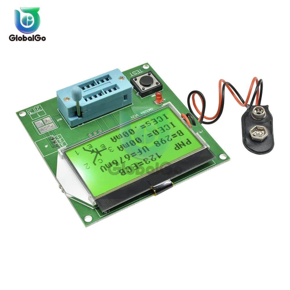 GM328A транзистор прибор для замера, измеритель емкости LCR \ RLC \ PWM \ ESR Meter MOS/PNP/NPN V2PO 1 МГц-2 МГц транзистор ESR метр