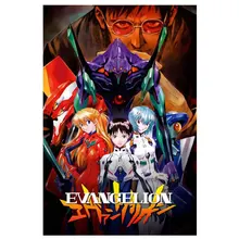 TaaWaa Neon Genesis Evangelion Japan Anime Art Silk Poster 14x21 24x36 inch Wall Art Picture For Home Living Room Decor