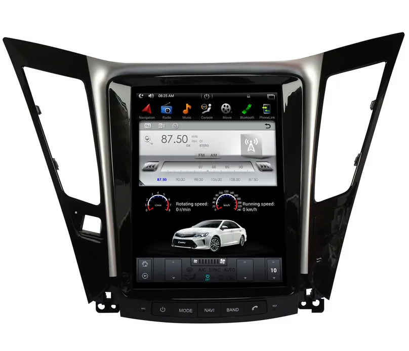 Автомобильный мультимедийный плеер 10 4 дюйма в стиле Tesla Android 7 1 GPS навигация для