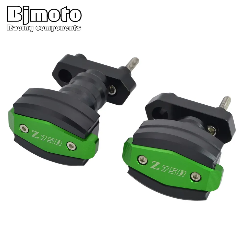 BJMOTO для Kawasaki Z750 2007-2012 Z750R 2011-2012 Мотоцикл Защита от падения рамка ЧПУ алюминиевые Ползунки Краш протектор BJMOTO для Kawasaki Z750 2007-2012 Z750R 2011-2012 Мотоцикл Защита от падения рамка ЧПУ алюминиевые Ползунки Краш протектор