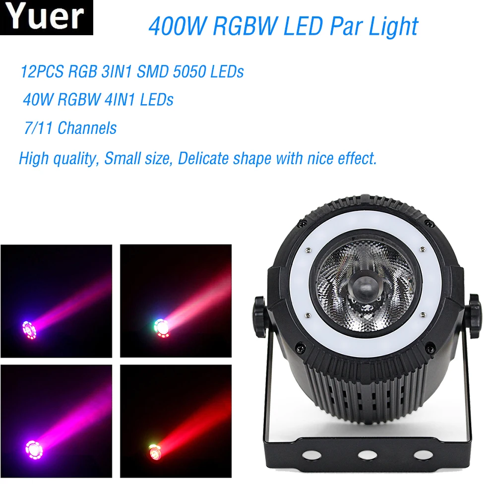 High quality LED 40W RGBW 4IN1 Beam Par Light Wash 12PCS RGB 3IN1 SMD