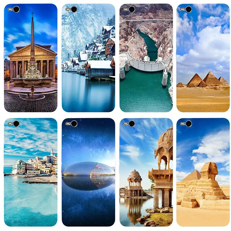 Soft Phone Cases TPU Cover for HTC Desire 530 630 626 628 816 820 One A9 E9 M7 M8 M9 M10 Plus U11 Shell Art Famous Architecture | Мобильные