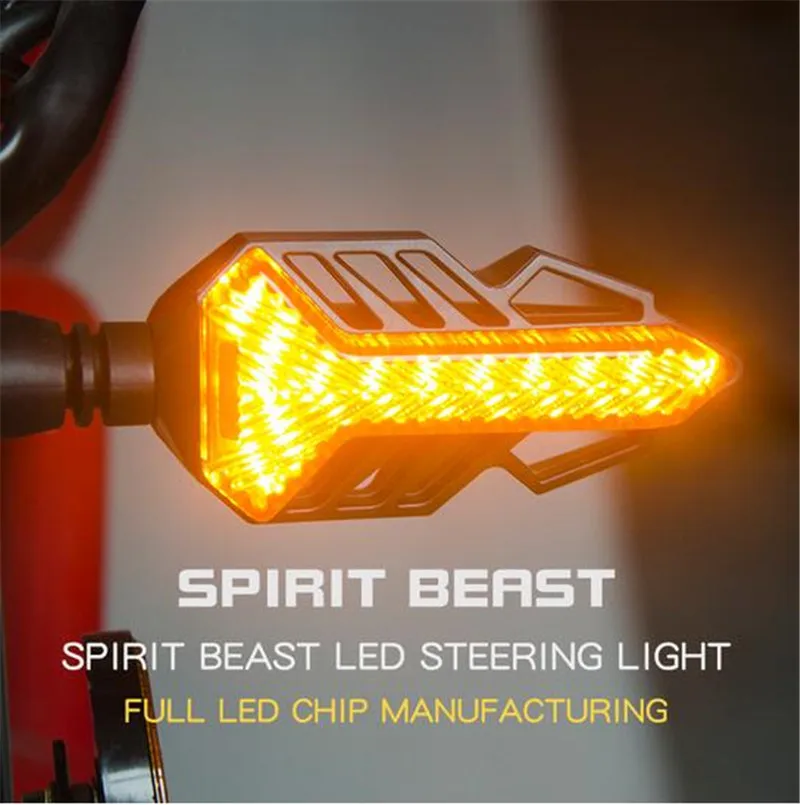 

SPIRIT BEAST Universal LED Turn Signal Motor Highlight 12V Signal Light Assembly CB190 Motorcycle Lamp Decoration