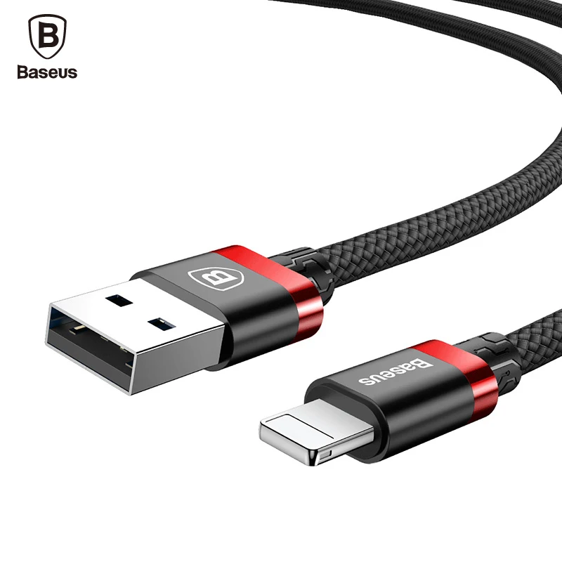 Goede Baseus USB Kabel Voor iPhone X 8 7 6 6 s 5 5 s se iPad Air Mini 2 3 4 2A High Speed Data Sync Opladen Lader Mobiele Telefoon Kabels