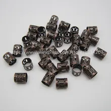 100 шт/партия красные медные микро регулируемые волосы оплетка dread дредлок бусины манжеты кольца для зажимов трубки DIY аксессуары